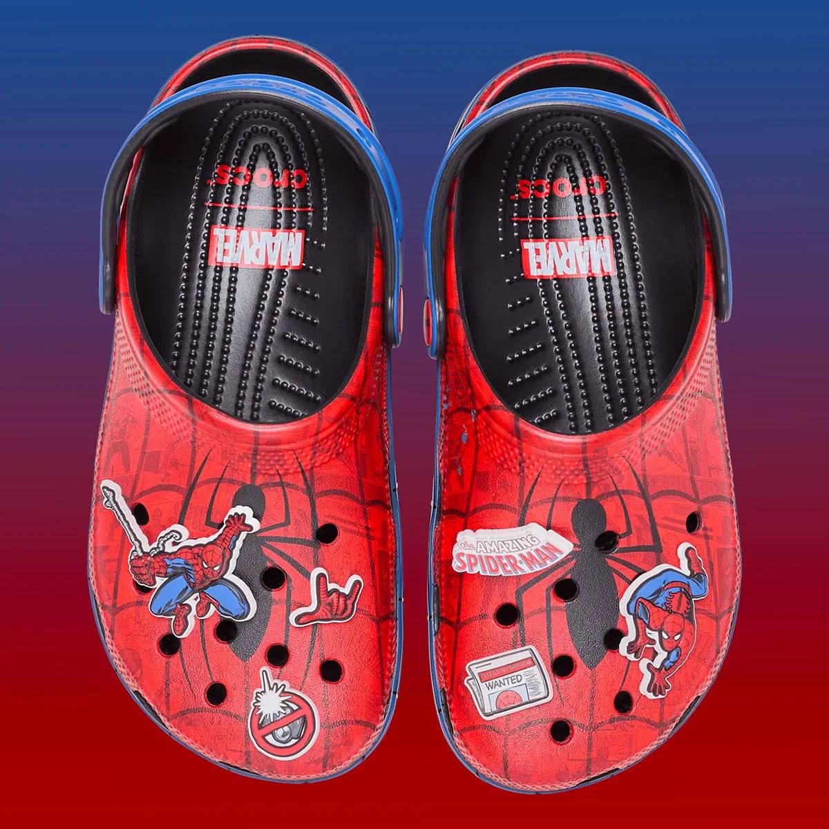 У Crocs новая коллаборация. На этот раз с Marvel. Совместно они выпустили коллекцию Spider-Man Classic Clog | Сетка — социальная сеть от hh.ru