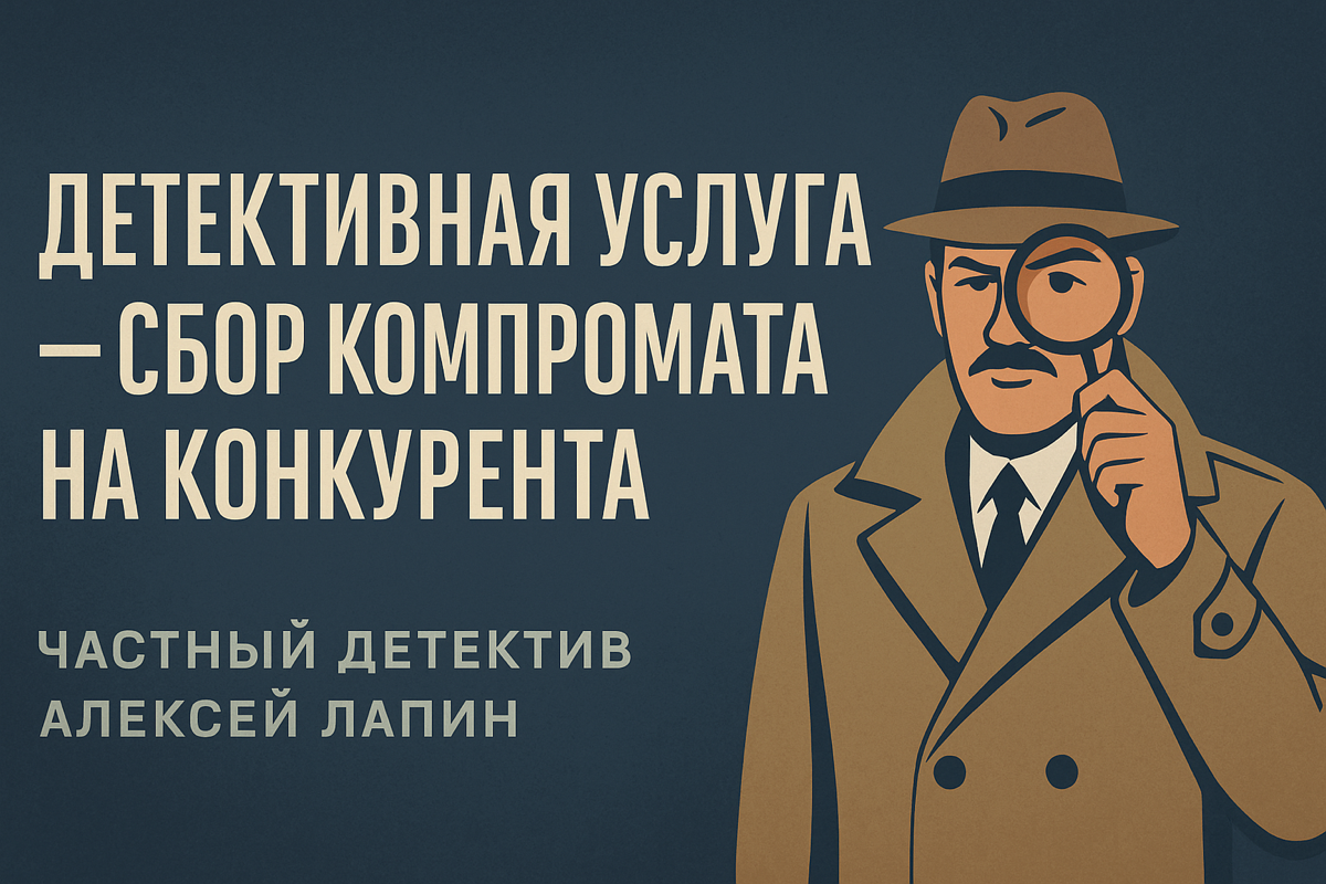 Детективная услуга — сбор компромата на конкурента | Сетка — социальная сеть от hh.ru