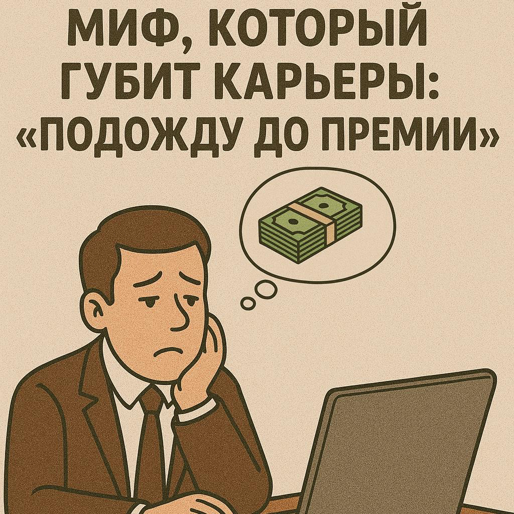 МИФ, КОТОРЫЙ ГУБИТ КАРЬЕРЫ: «ПОДОЖДУ ДО ПРЕМИИ» | Сетка — социальная сеть от hh.ru