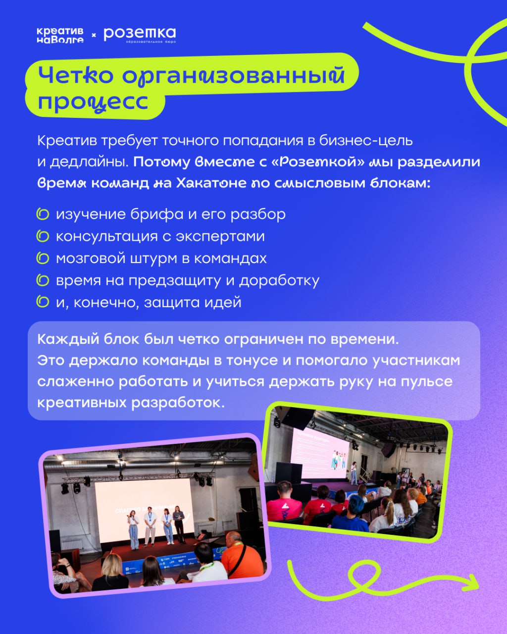 «Креатив на Волге» позади — но его энергия продолжает нас заряжать!
Вместе с методическим партнером — образовательным бюро «Розетка» — мы подводим итоги Хакатона, который собрал более 100 креаторов, д... | Сетка — социальная сеть от hh.ru