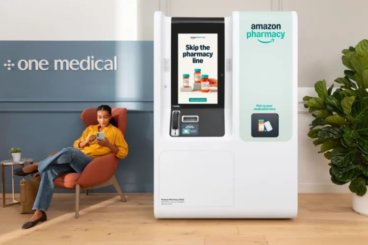 Amazon поставит в клиниках One Medical вендинговые автоматы с препаратами, чтобы пациенты могли забрать свои лекарства сразу после приёма врача | Сетка — социальная сеть от hh.ru