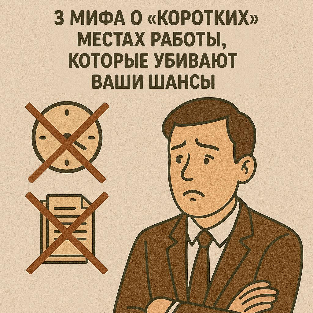 💼 3 МИФА О «КОРОТКИХ» МЕСТАХ РАБОТЫ | Сетка — социальная сеть от hh.ru