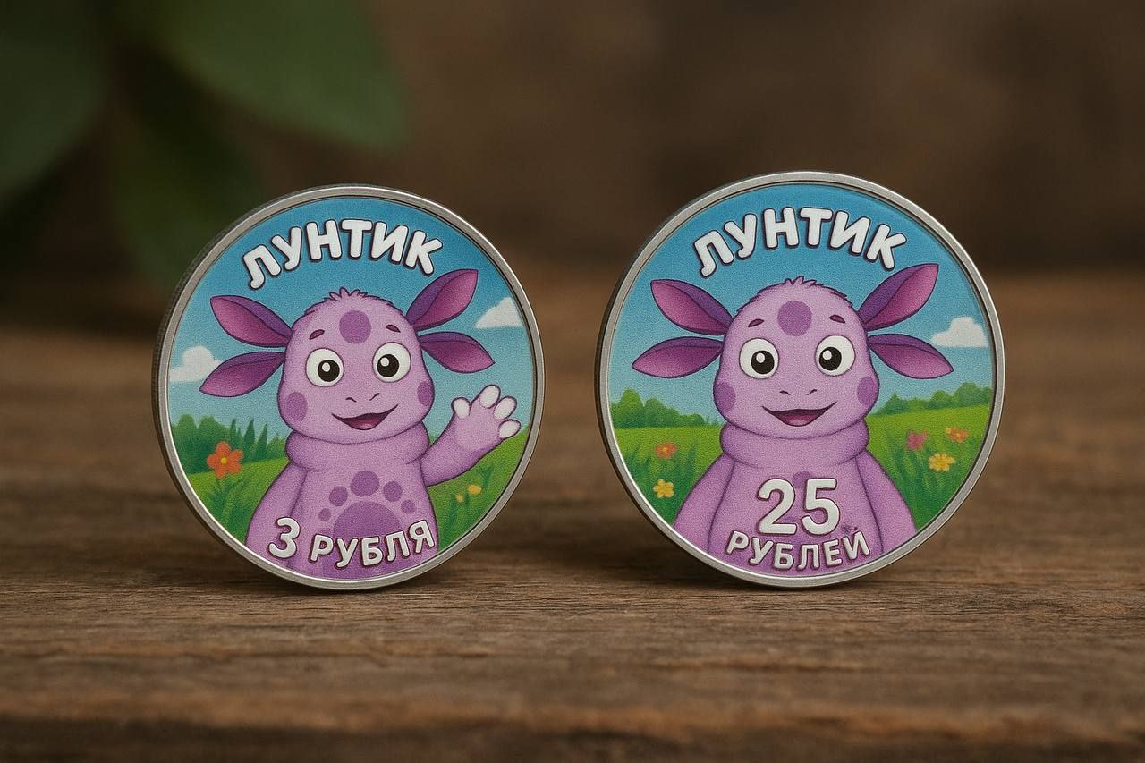 Банк России В 2027 году планирует выпустить памятную монету с Лунтиком – пушистым пришельцем из космоса
Монеты будут доступны в номиналое 3 и 25 рублей и будут выполнены из серебра с цветным покрытием | Сетка — социальная сеть от hh.ru