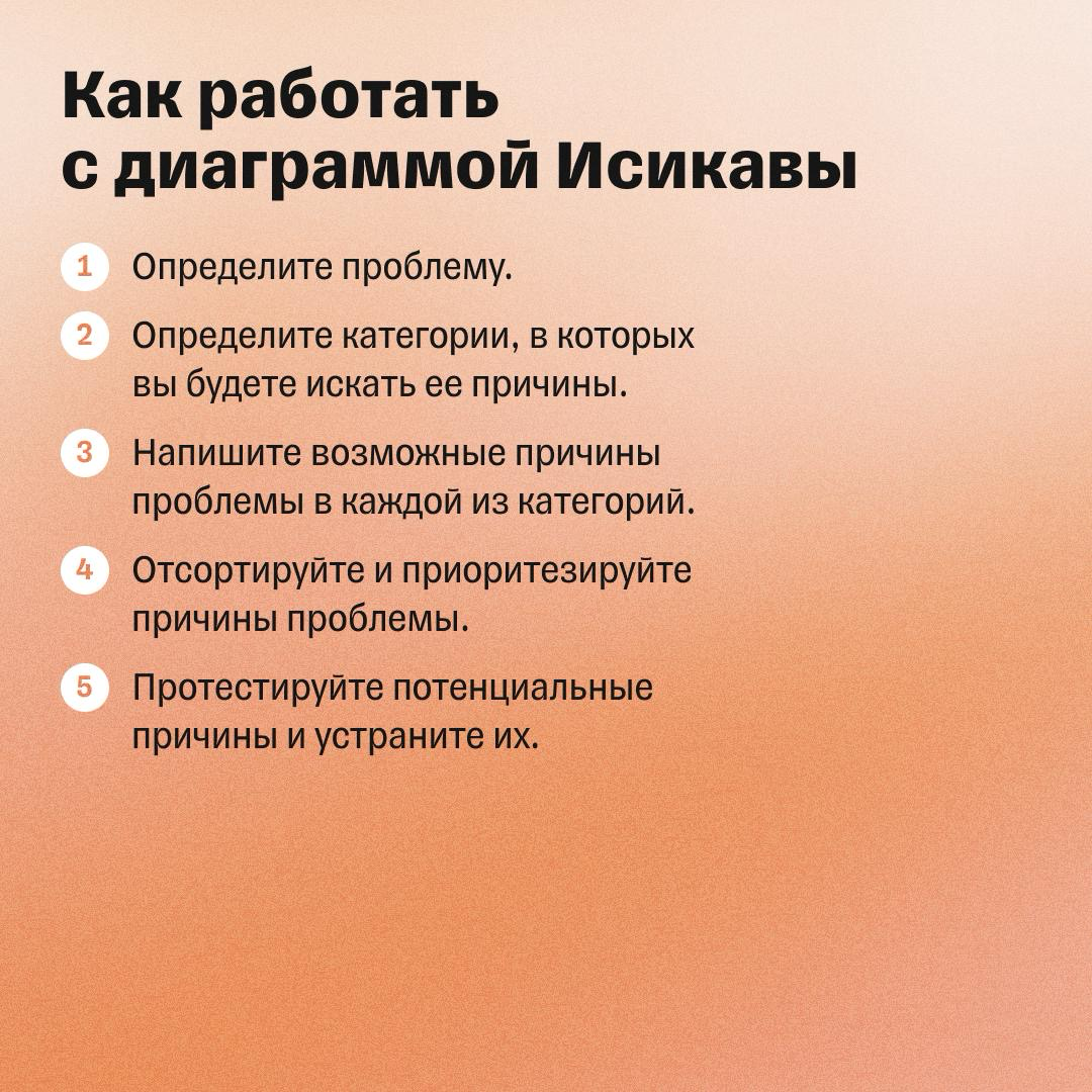 Диаграмма Исикавы: как разобрать любую задачу по косточкам | Сетка — социальная сеть от hh.ru