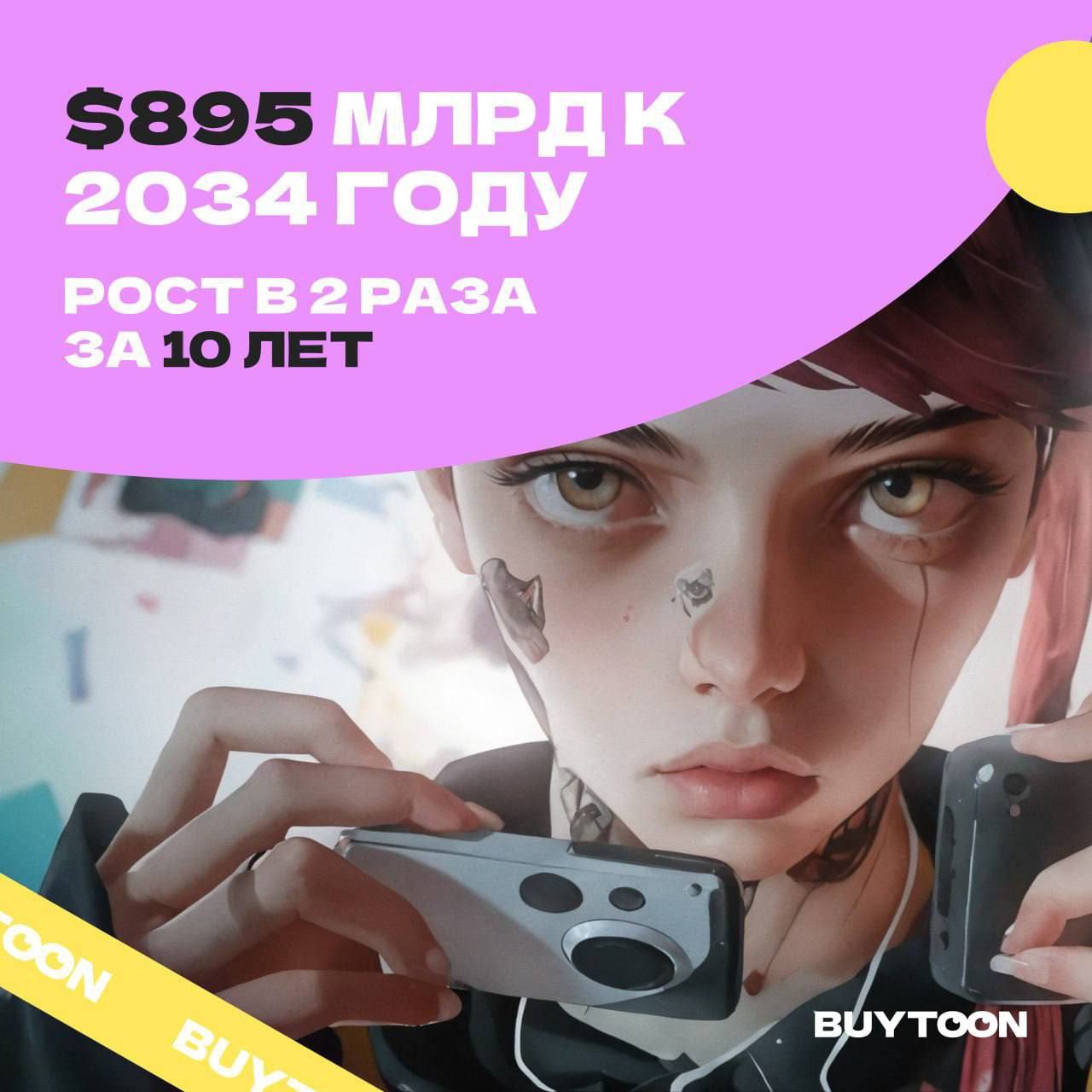 👀 ГЛОБАЛЬНЫЙ РОСТ: ПРОГНОЗЫ ДО 2034 ГОДА
Анимация — это не разовый всплеск интереса, а долгосрочный мировой тренд.
И цифры это подтверждают | Сетка — социальная сеть от hh.ru