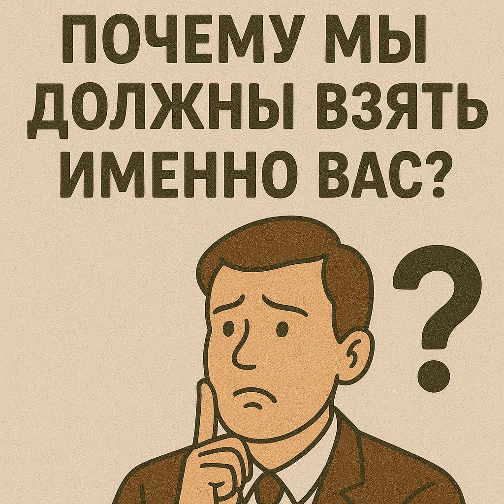 🎯 «Почему мы должны взять именно вас?» | Сетка — социальная сеть от hh.ru
