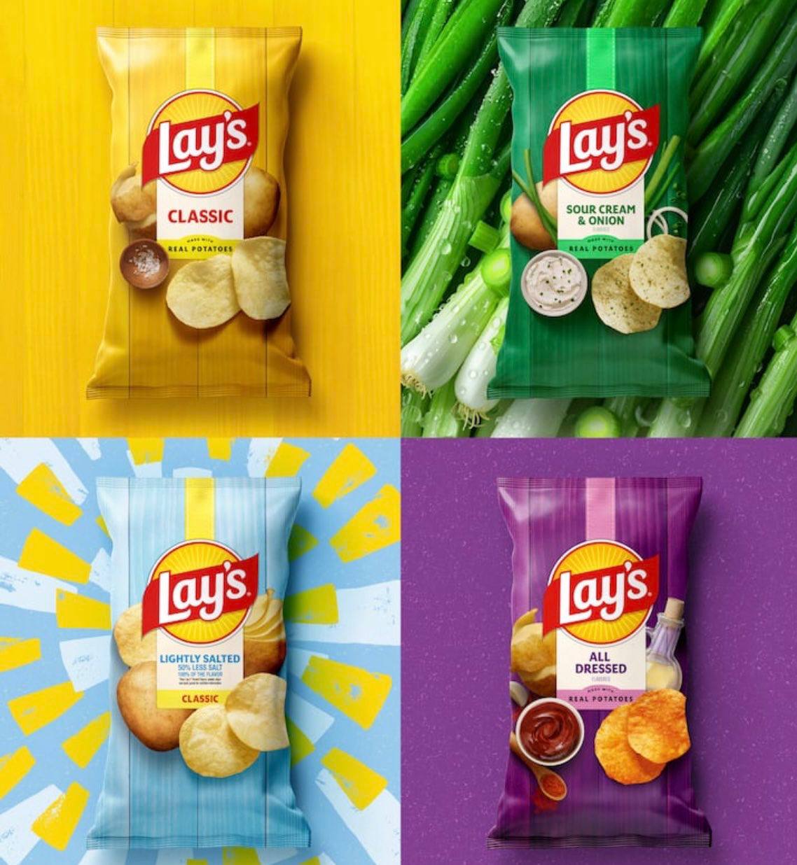 Чипсы Lay’s обновили дизайн — ребрендинг коснулся буквально всех деталей упаковки: новый логотип, матовая упаковка и фон пачки с текстурой дерева.
А лучший дизайн был в 2007-2009…😂 | Сетка — социальная сеть от hh.ru