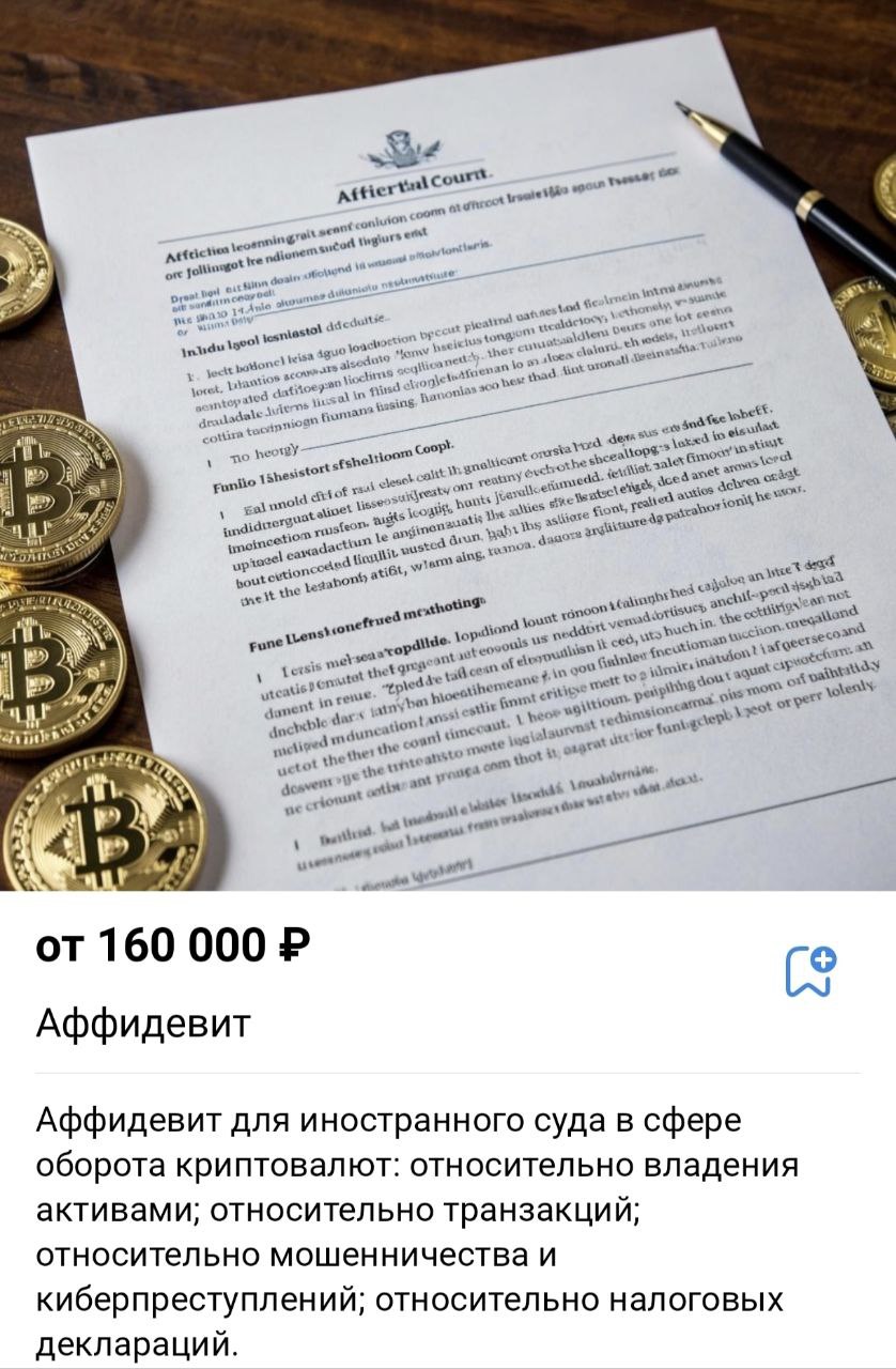 Стала доступна новая услуга от Криптодетектива - Аффидевит (письменное заявление) для иностранного суда в сфере криптовалют:
https://vk | Сетка — социальная сеть от hh.ru