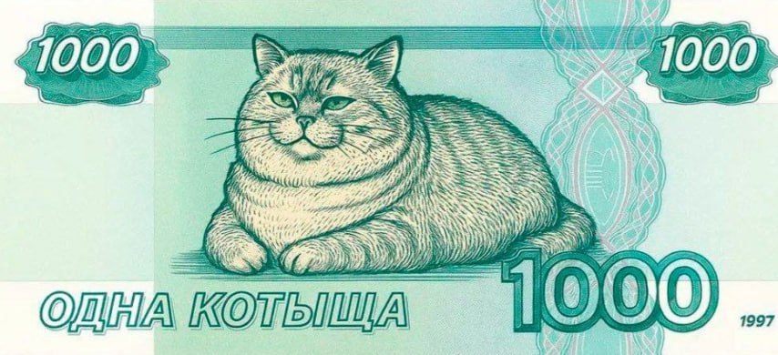 Жаль, но предлагаю новый вариант тысячерублёвой купюры | Сетка — социальная сеть от hh.ru