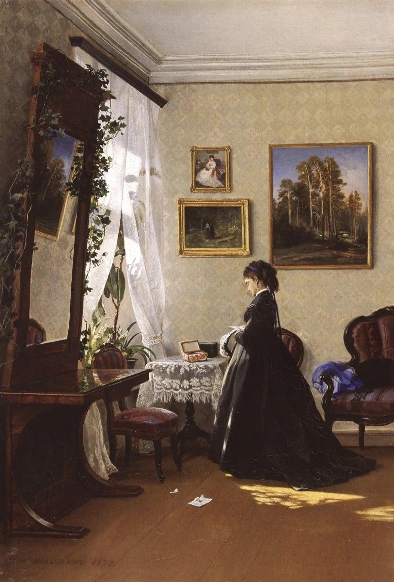 "Перед зеркалом. За чтением письма"
Иван Иванович Шишкин, 1870
#картинадня
🌟 Пони Рупор – авторский взгляд
В этом посте были ссылки, но мы их удалили по правилам Сетки | Сетка — социальная сеть от hh.ru