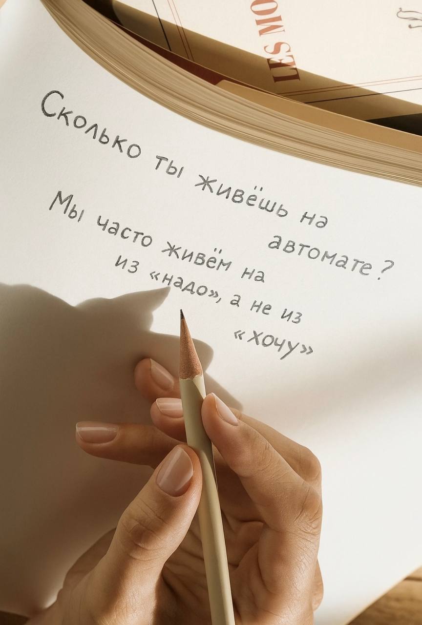 Сколько ты живёшь на автомате?
💭Иногда ловлю себя на том, что день просто пролетает.
Проснулась, дела, работа, дети, лента, ужин
и всё как будто по сценарию.
А потом вечер | Сетка — социальная сеть от hh.ru
