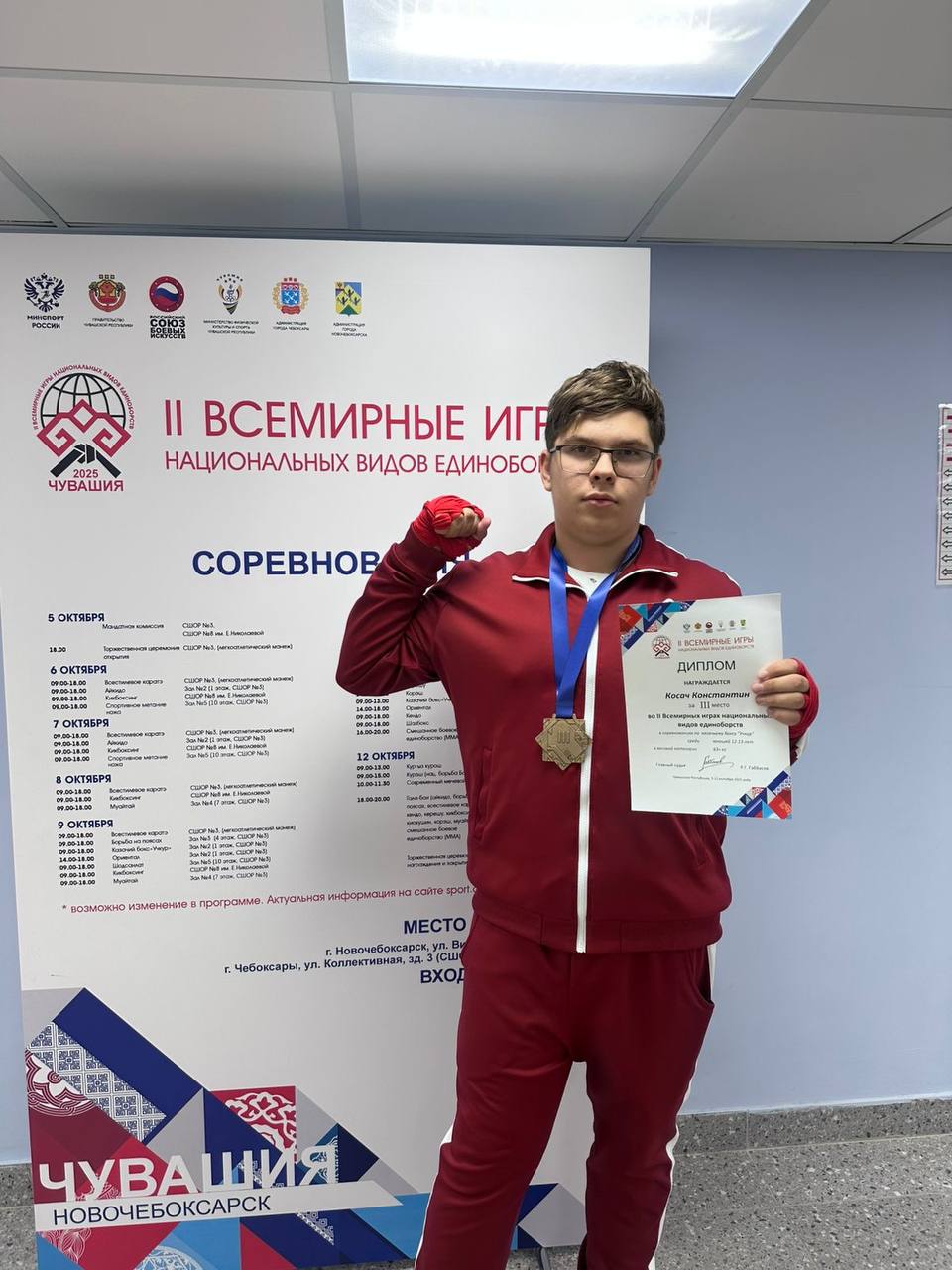 Выступления Ленинградской области по шахбоксу на 2 Всемирных национальных играх боевых искусств в Чувашии 2025 | Сетка — социальная сеть от hh.ru