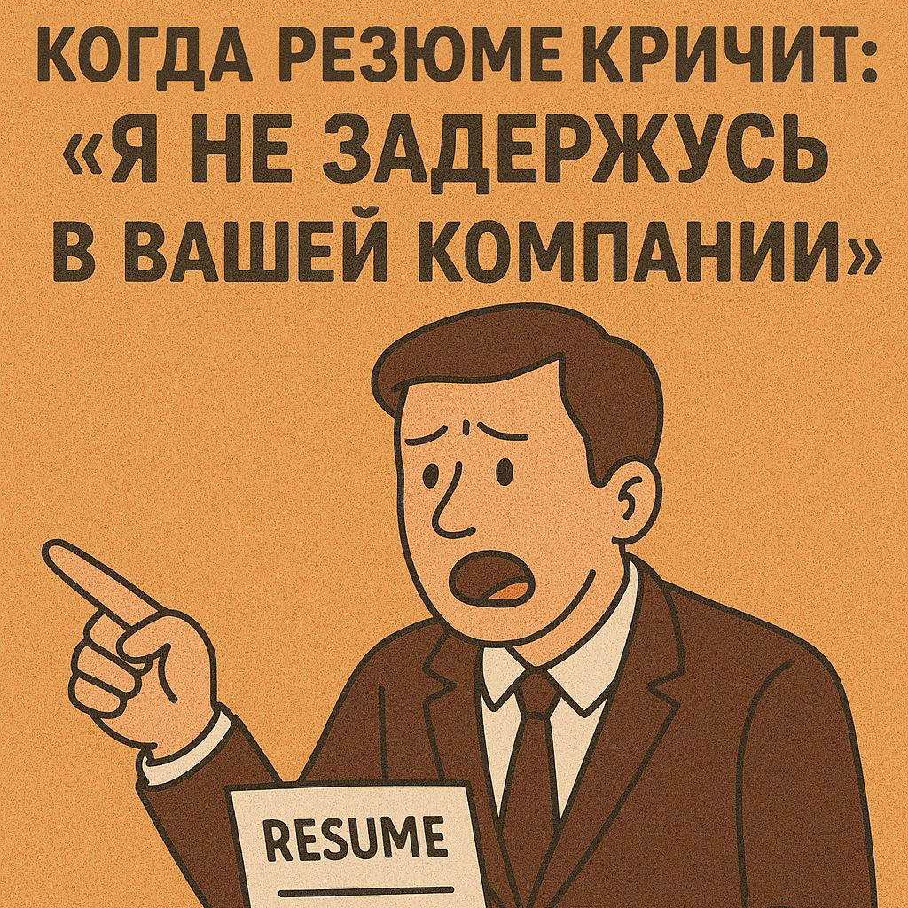 ⚡️ КОГДА РЕЗЮМЕ КРИЧИТ: «Я НЕ ЗАДЕРЖУСЬ В ВАШЕЙ КОМПАНИИ» | Сетка — социальная сеть от hh.ru