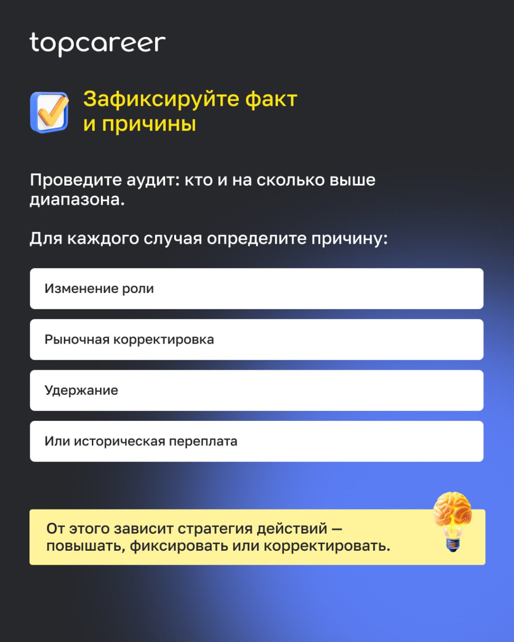 Что делать, если сотрудник получает выше грейда и не собирается уходить?
После внедрения грейдов компания впервые видит реальную картину оплаты | Сетка — социальная сеть от hh.ru
