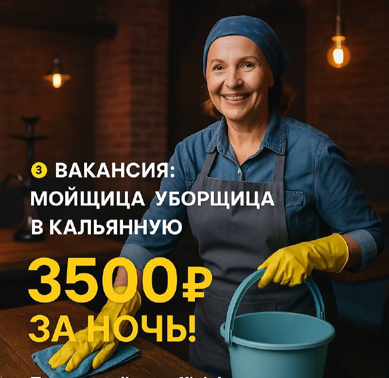 💰 Вакансия: Мойщица / Уборщица в кальянную
📍 Локация: м | Сетка — социальная сеть от hh.ru