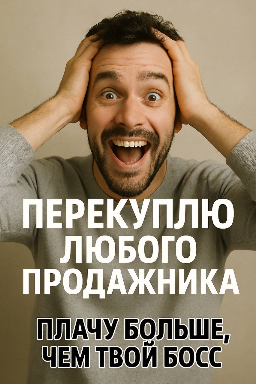 💼 Я готов перекупить всех.
Всех маркетологов. Всех продажников. Всех, кто ищет заказы и клиентов для чужих компаний | Сетка — социальная сеть от hh.ru