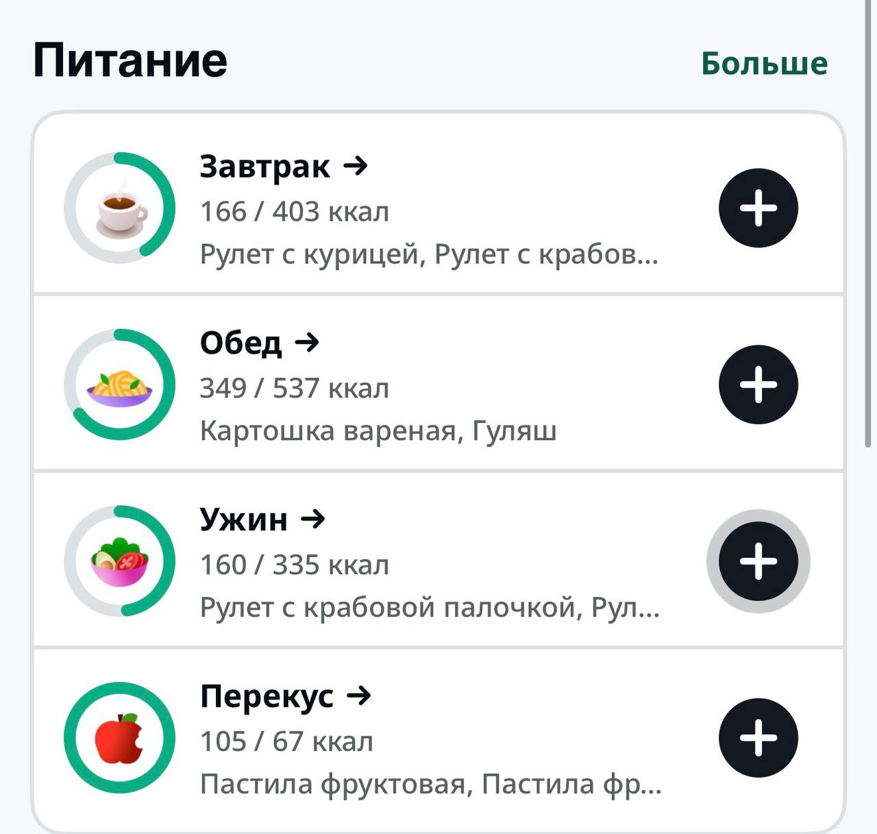 День 11
Сегодня выходной) нет тренировки

На завтрак сделала рулетики из лаваша (начинка на фото)
На обед гуляш
Ужин снова рулетики (я не смогла есть киш, потому что там молоко)

Ещё, я поняла, что у ... | Сетка — социальная сеть от hh.ru