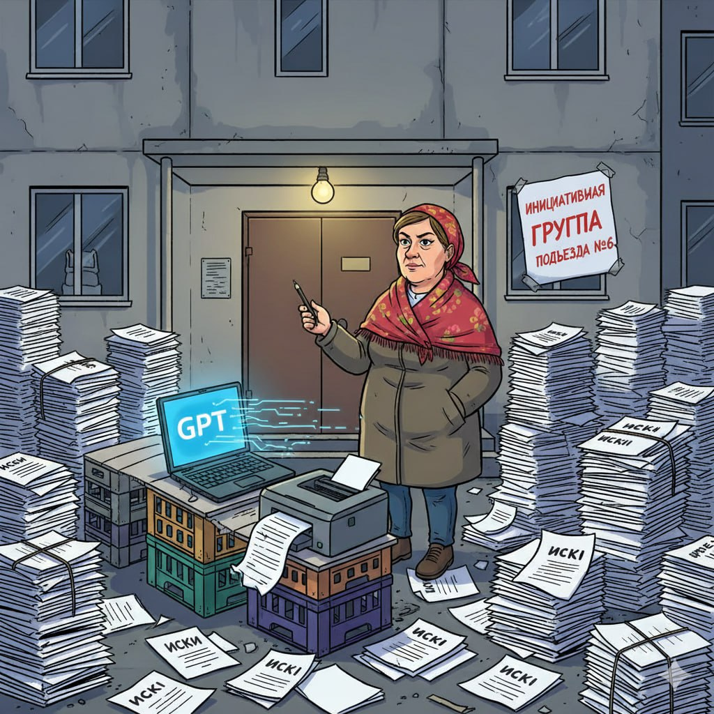 Инициативная группа "подъезда N6" штампует иски в GPT | Сетка — социальная сеть от hh.ru