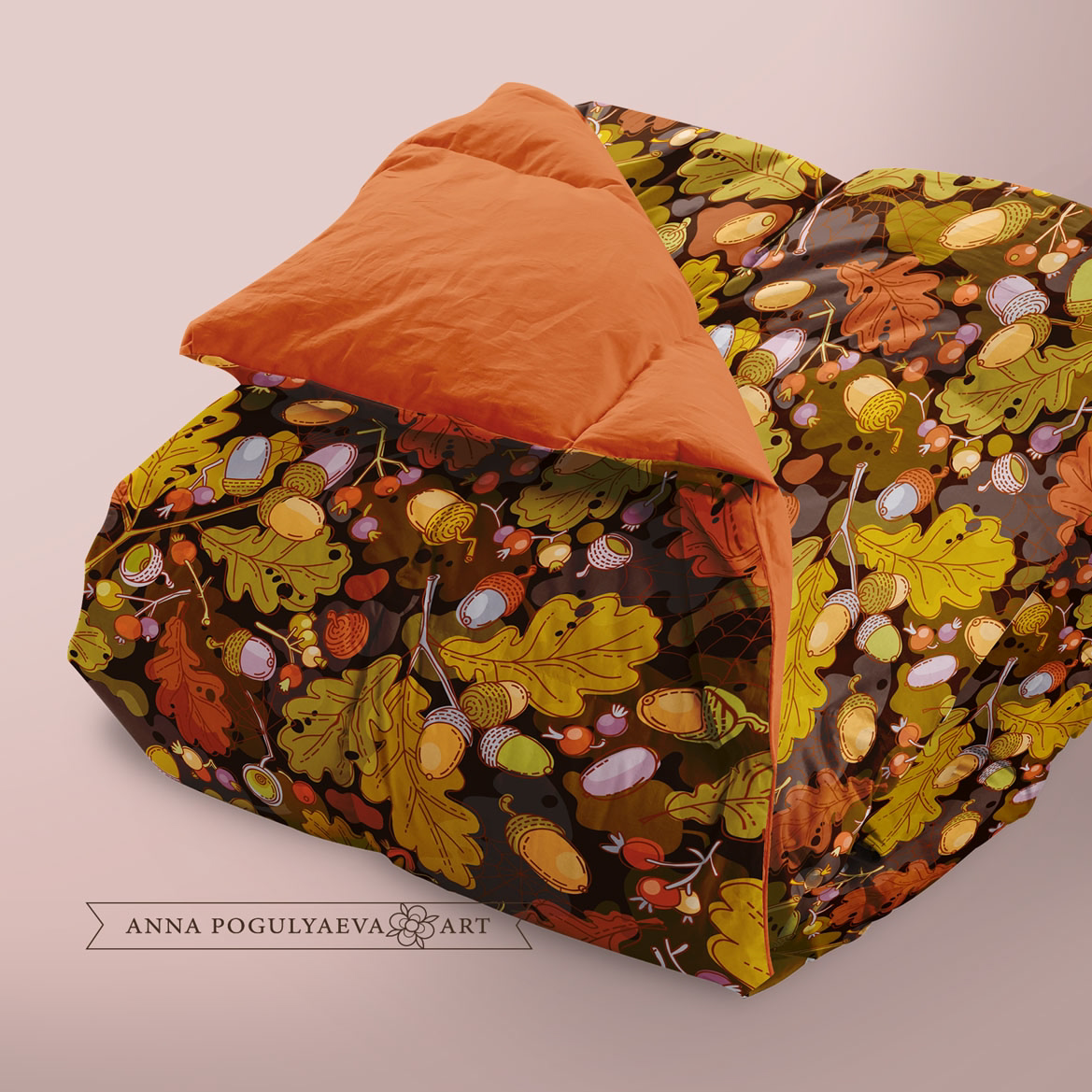 Осень пришла. Бесшовный векторный принт для ткани | Сетка — социальная сеть от hh.ru