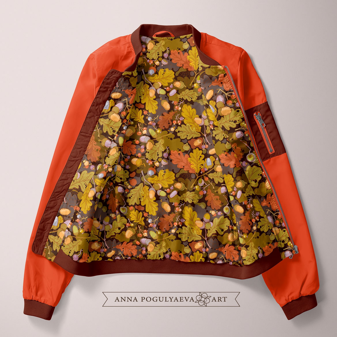 Осень пришла. Бесшовный векторный принт для ткани | Сетка — социальная сеть от hh.ru