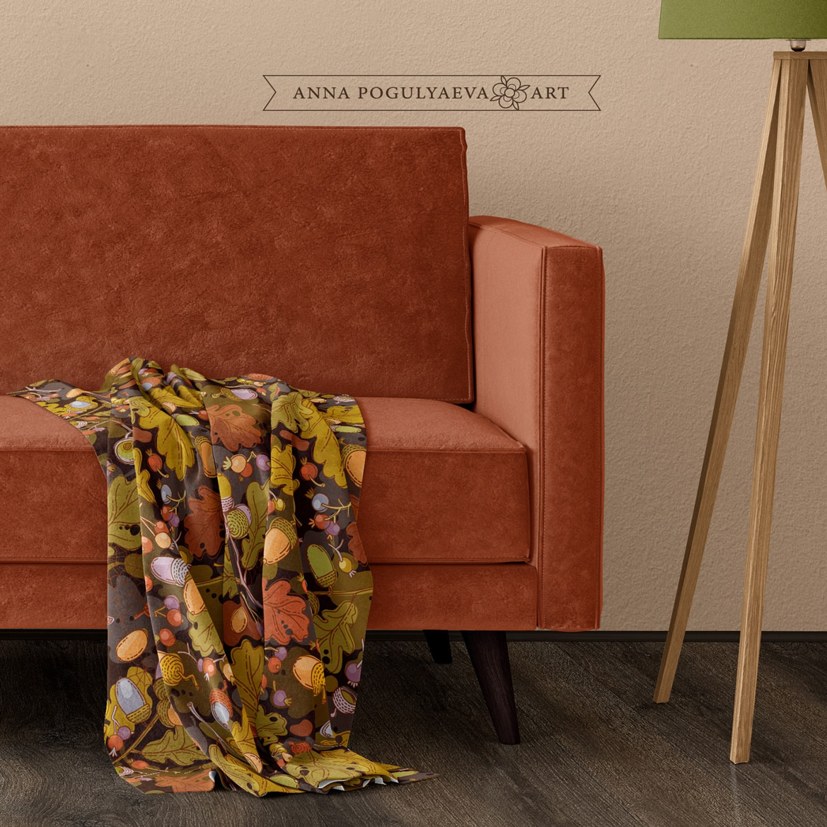 Осень пришла. Бесшовный векторный принт для ткани | Сетка — социальная сеть от hh.ru