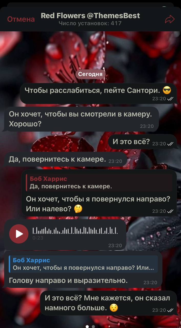 🍎 ОБОИ для ТЕЛЕГРАМ🍎[🍎 Red Flowers
violet vibe
🍎Одуванчики
кот и бабочка
🍎Cherry violet night
foggy Flowers
выше наборчики для айфона. Остается нажать-применить для всех чатов | Сетка — социальная сеть от hh.ru