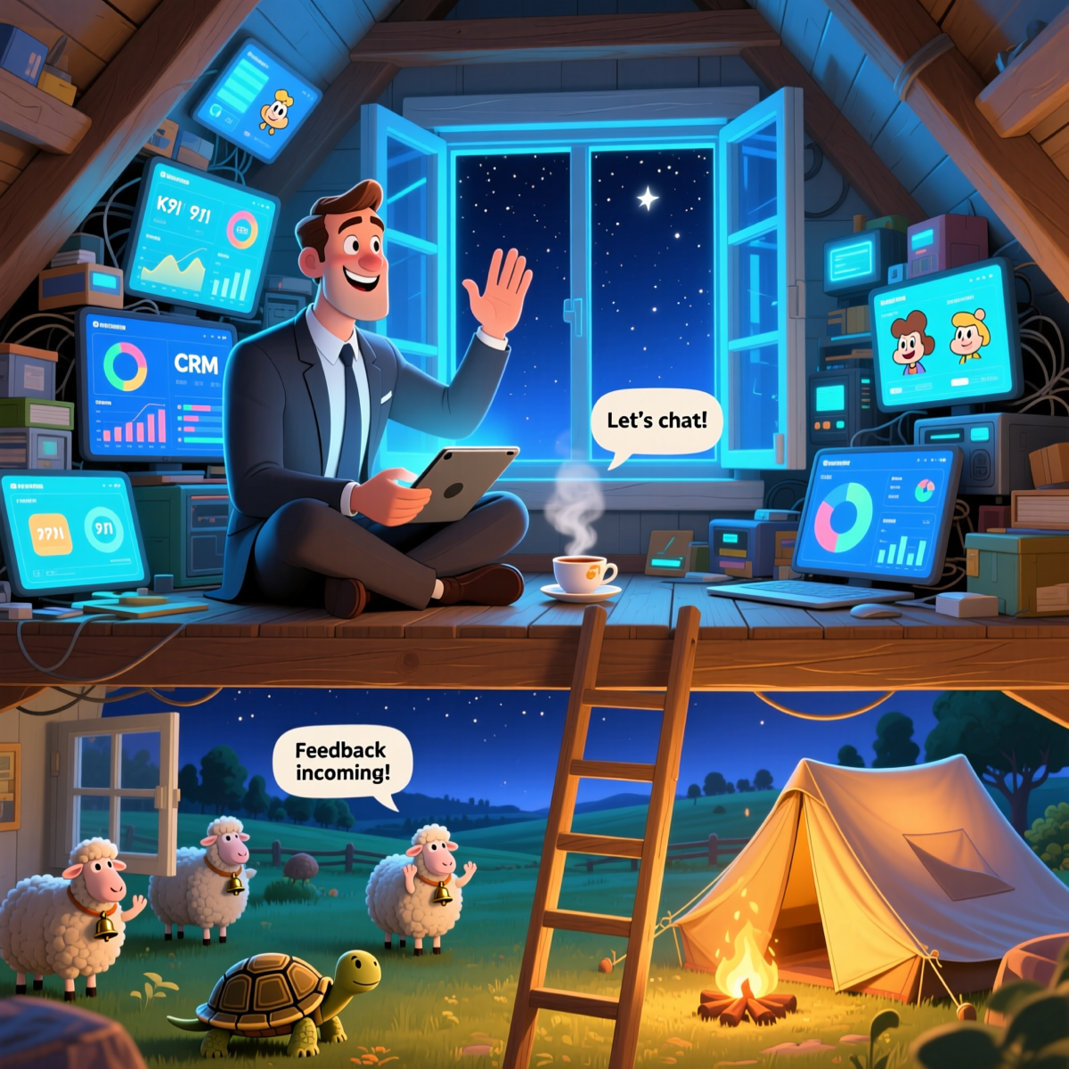 Сойди с чердака. Дай овцам войти. | Сетка — социальная сеть от hh.ru