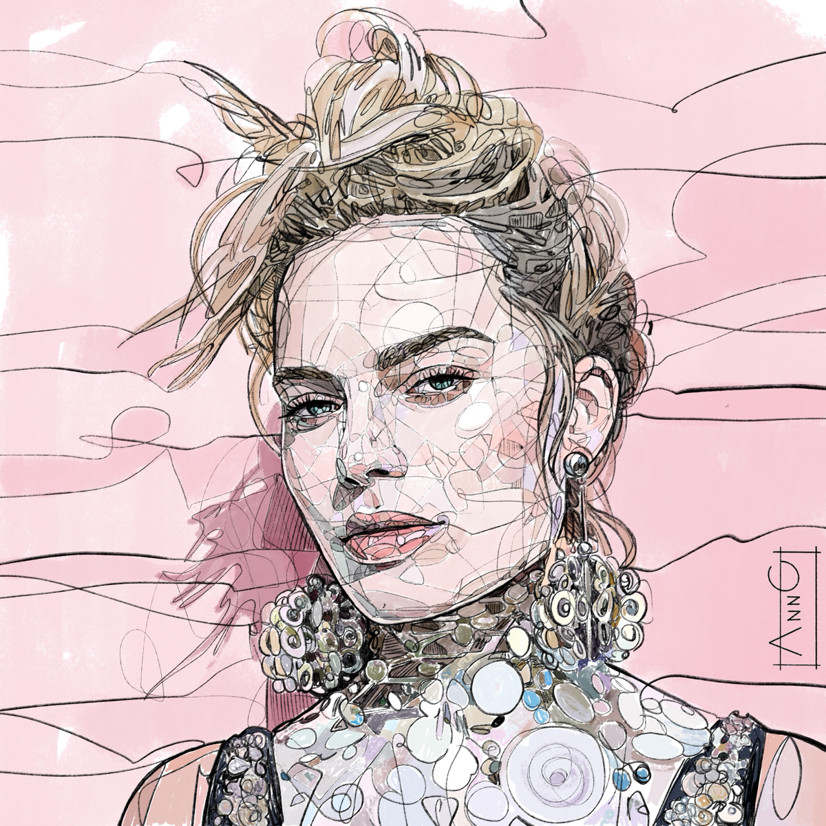 Мои линейные иллюстрации с добавлением цвета.
#иллюстратор | Сетка — социальная сеть от hh.ru