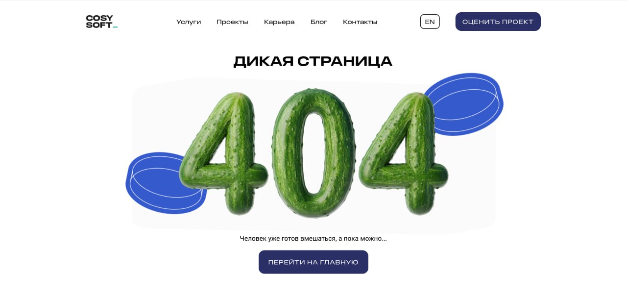 👨‍💻Если вы ошиблись при вводе URL, то можно оказаться на дикой странице...
Просто, чтобы вы знали — у нас такая тоже имеется 🥒 | Сетка — социальная сеть от hh.ru