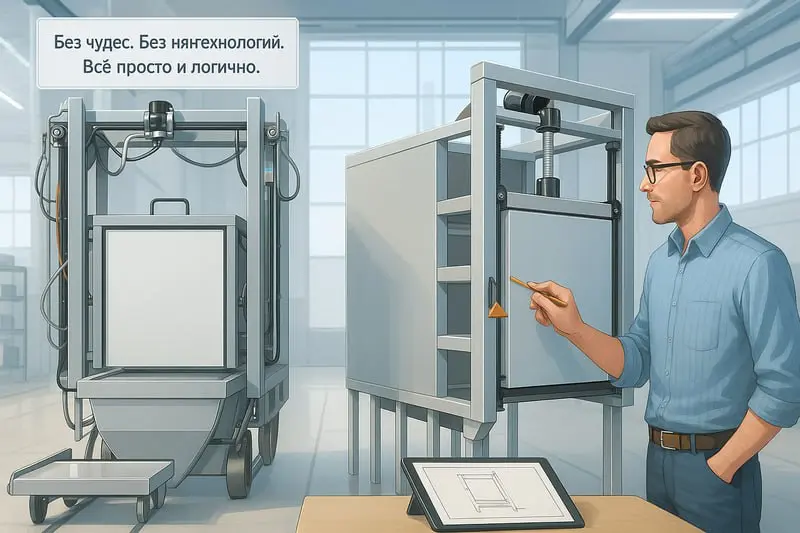 Гениальность — в простоте, а не в хай-теке.
Все восхищаются «технологиями будущего» — голограммами, роботами, умными системами.
Но на реальном производстве чаще побеждает не эффектность, а простота | Сетка — социальная сеть от hh.ru