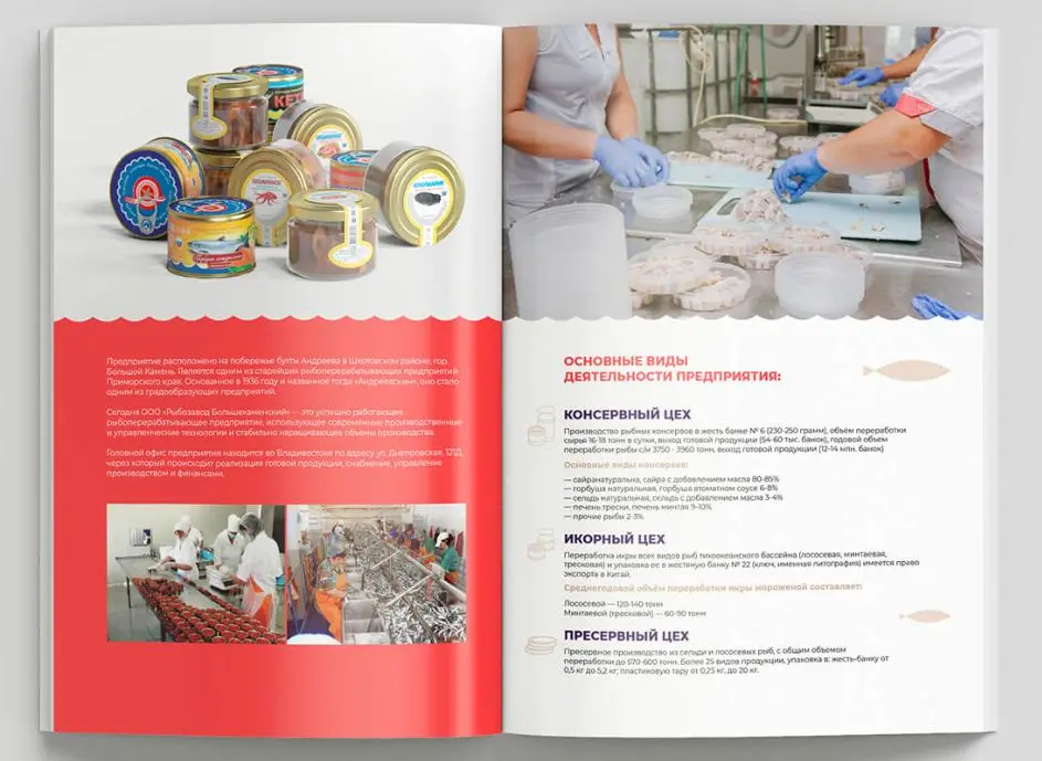 🖼 «Как мы создали презентацию и каталог для рыбозавода — от моря до стола»
ООО «Рыбозавод Большекаменский» — ведущий производитель рыбной продукции на Дальнем Востоке с высокими стандартами качества и... | Сетка — социальная сеть от hh.ru