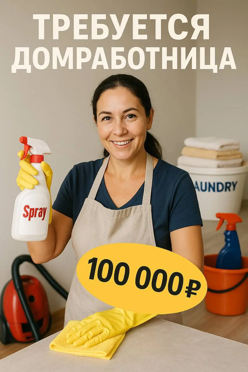 🌿 Требуется домработница (с 20 октября по 20 ноября)
📍 Локация: м | Сетка — социальная сеть от hh.ru