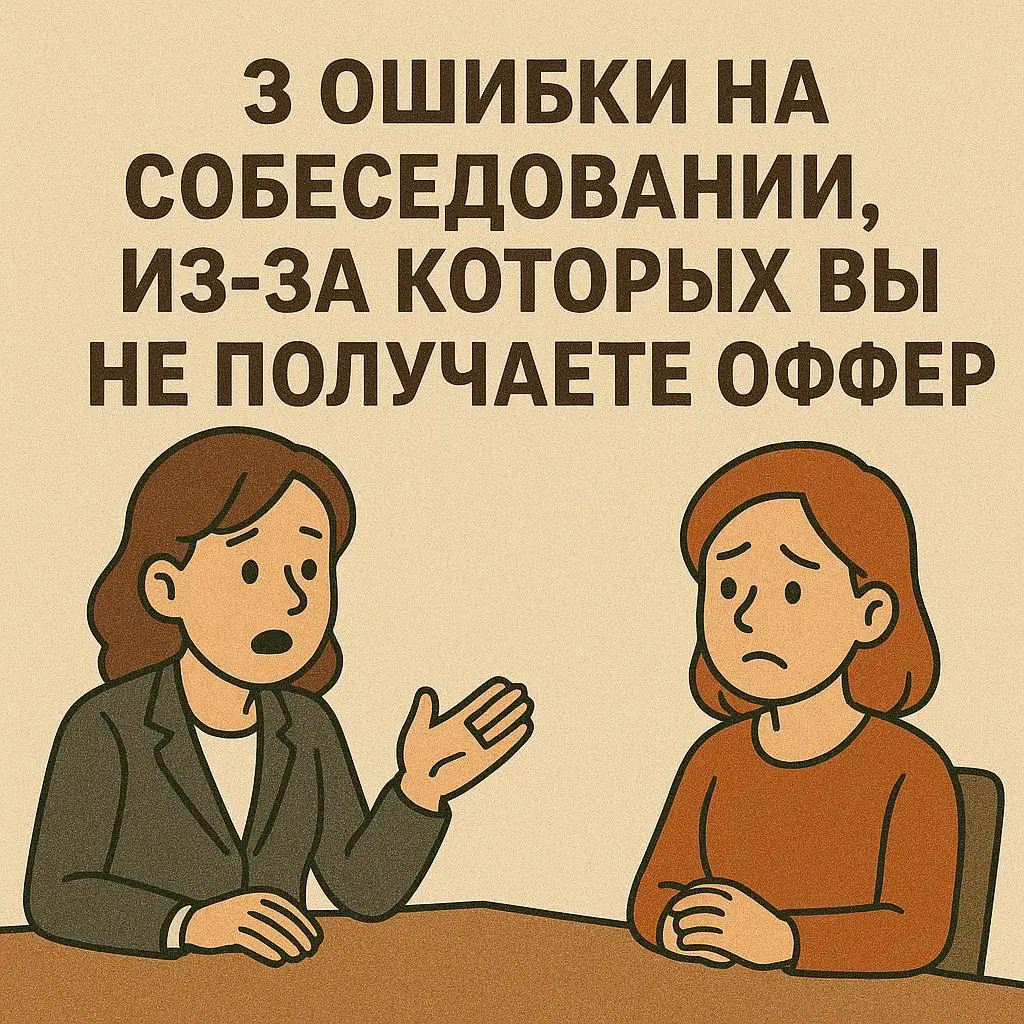 3 ОШИБКИ НА СОБЕСЕДОВАНИИ | Сетка — социальная сеть от hh.ru