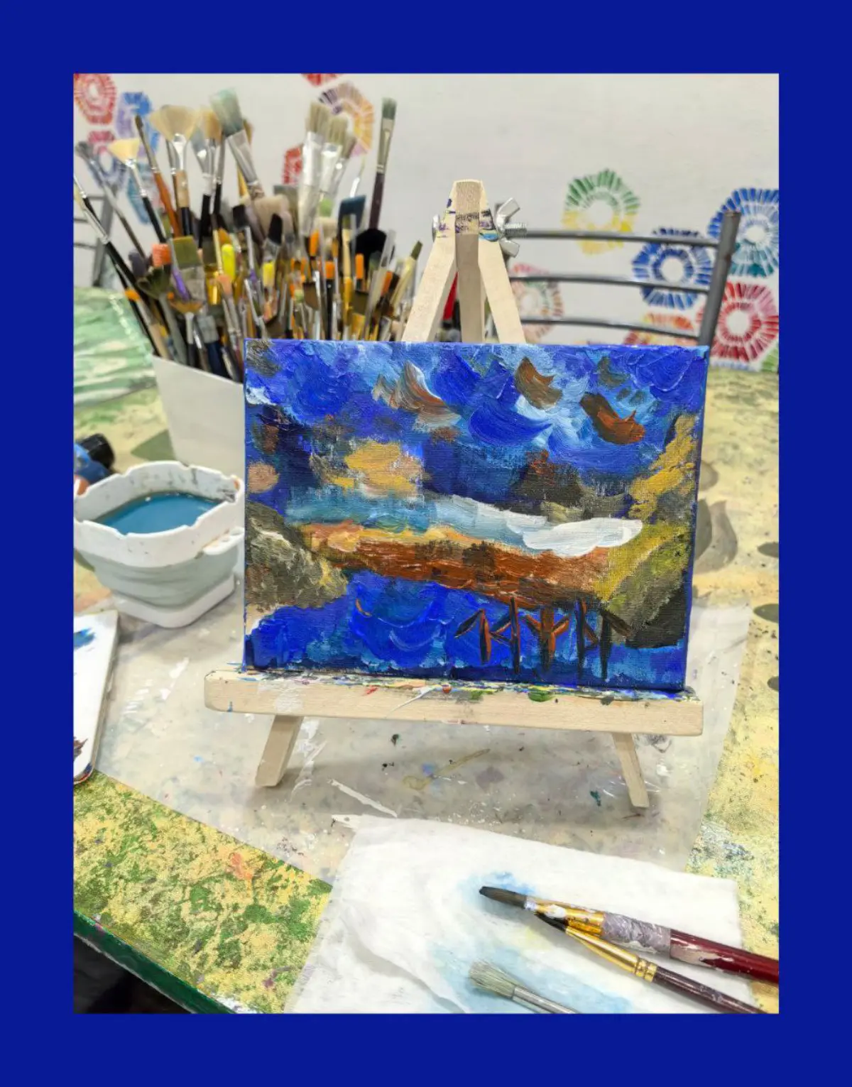 Полотно называется Закат над Нюклей / This painting is called Sunset at Nukelyua | Сетка — социальная сеть от hh.ru
