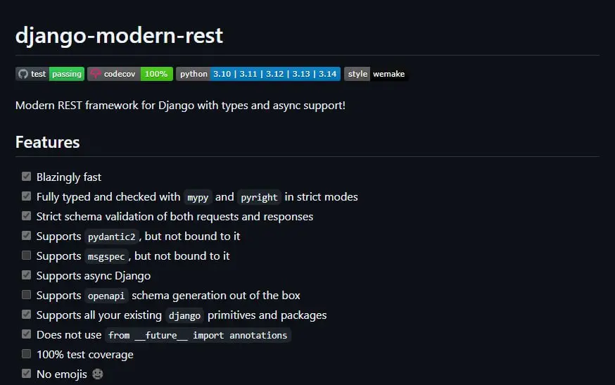 🐍👄 Django Modern Rest | Сетка — социальная сеть от hh.ru
