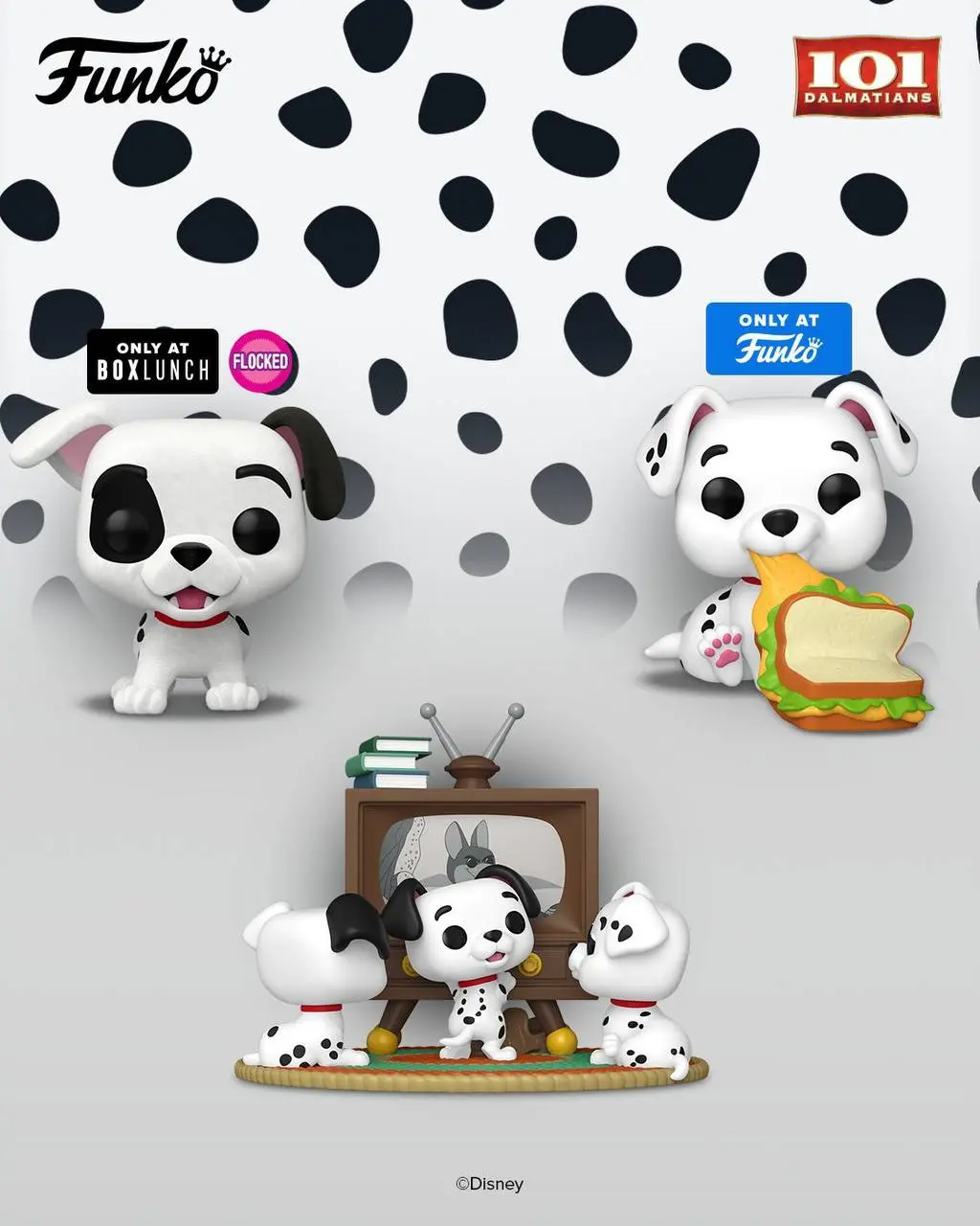 Мило, к 65-летию диснеевского 101 Долматинца Funko Pop дропнул фигурки Круэллы де Виль в бешенстве, с собакенами и с коварным лицом, а также отдельно фигурки долматинцев | Сетка — социальная сеть от hh.ru