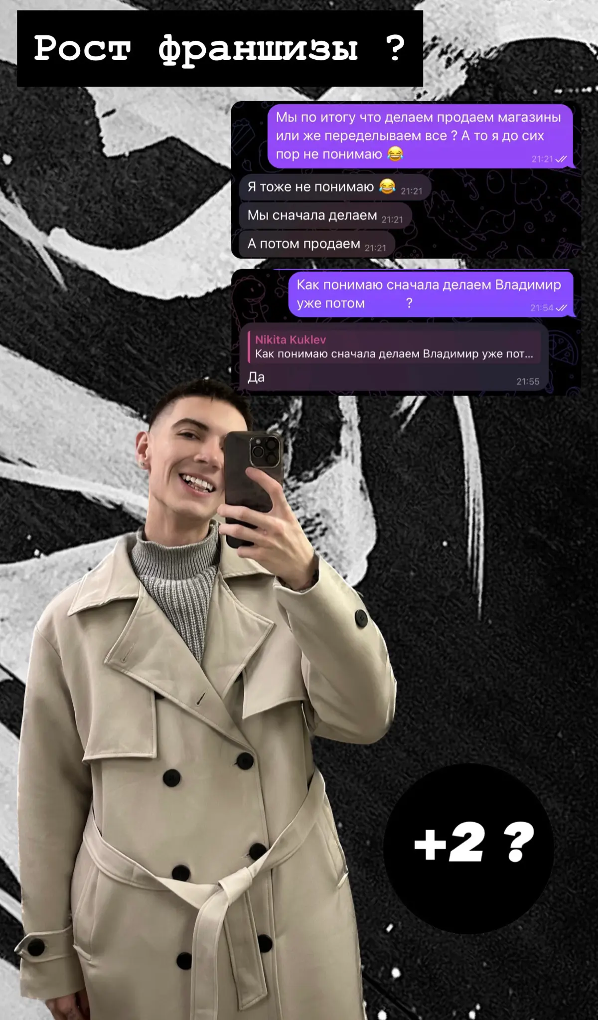 🟢 Новый проект 🤫
Недавно мне написал один предприниматель со Владимира (плюс-минус начали работу в одно время). Имеющий свою макросеть магазинов – как и мы | Сетка — социальная сеть от hh.ru