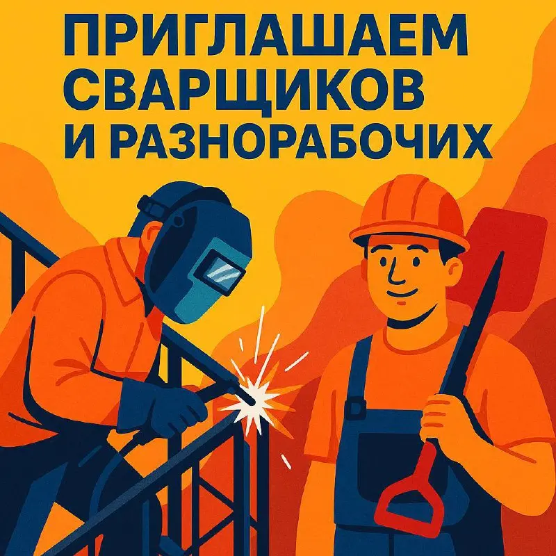 🔥 Приглашаем сварщиков и разнорабочих! 🔥
🏗 Цех по изготовлению металлических лестниц и навесов
Условия:
✅ Официальное трудоустройство
✅ Современный инструмент и оборудованный цех
✅ Спецодежда предоста... | Сетка — социальная сеть от hh.ru