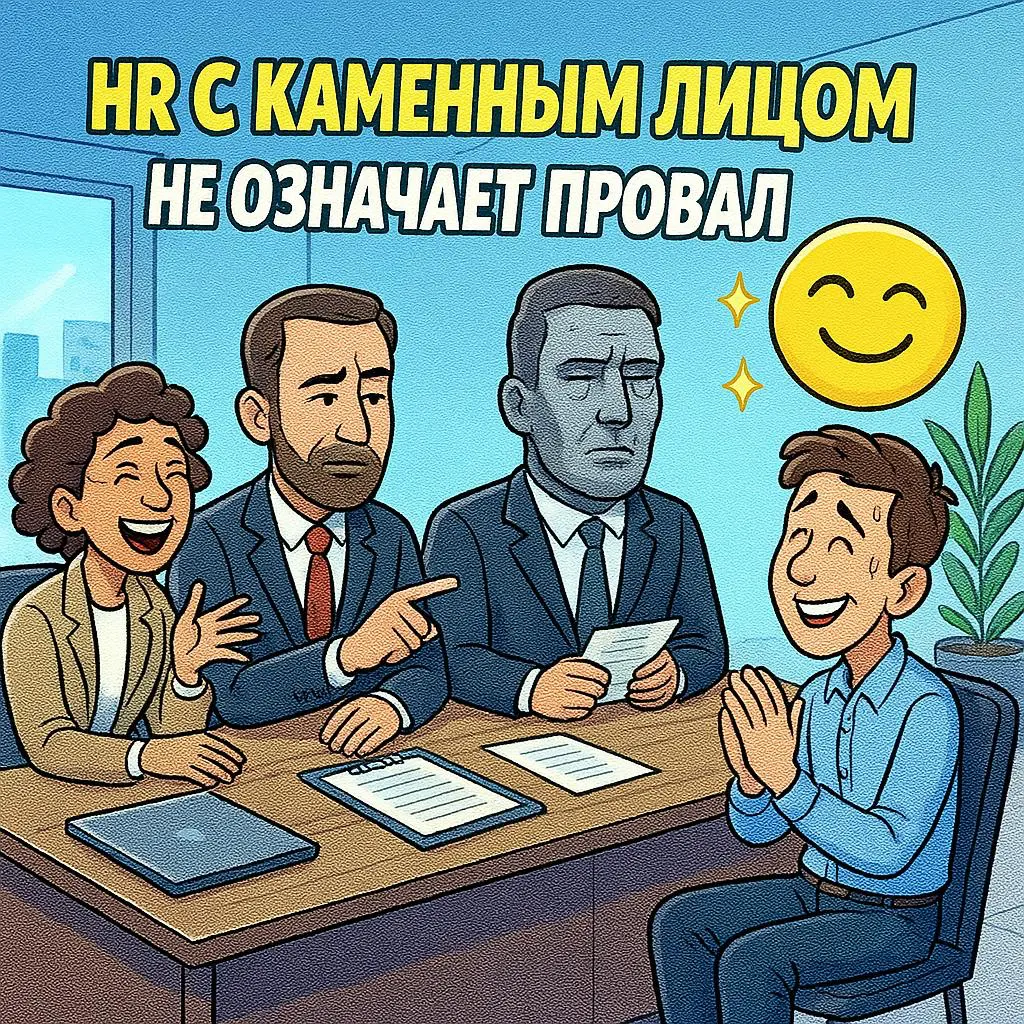 🙂 HR С КАМЕННЫМ ЛИЦОМ НЕ ОЗНАЧАЕТ ПРОВАЛ | Сетка — социальная сеть от hh.ru
