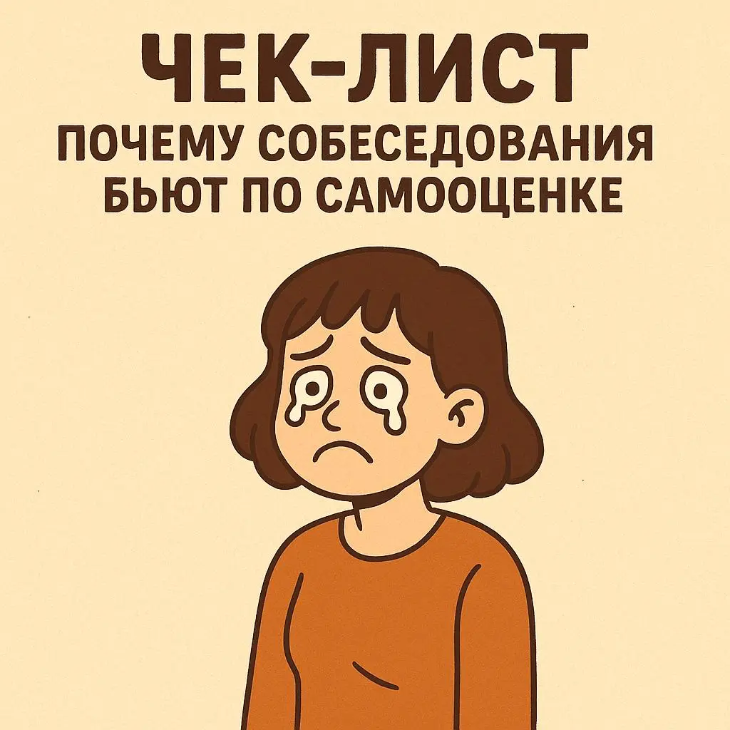 📝 Чек-лист: Почему собеседования бьют по самооценке | Сетка — социальная сеть от hh.ru