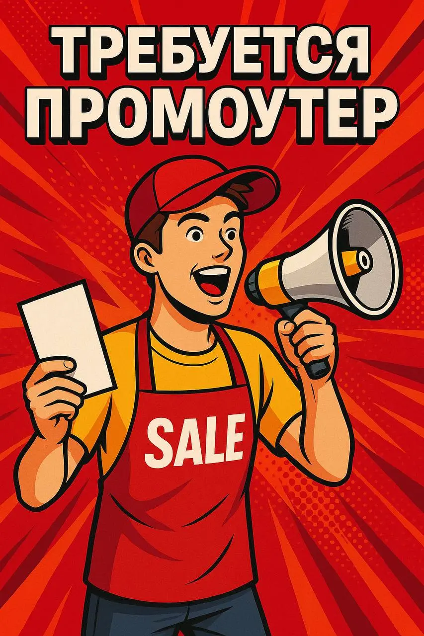 🚀 АКТИВНЫЙ ПРОМОУТЕР ТРЕБУЕТСЯ СРОЧНО!
Хочешь не просто раздавать листовки, а реально зарабатывать? Тогда тебе к нам!
Требования:
🇷🇺 Гражданство РФ / РБ / СНГ
⚡ Энергичность и коммуникабельность
📈 Уме... | Сетка — социальная сеть от hh.ru