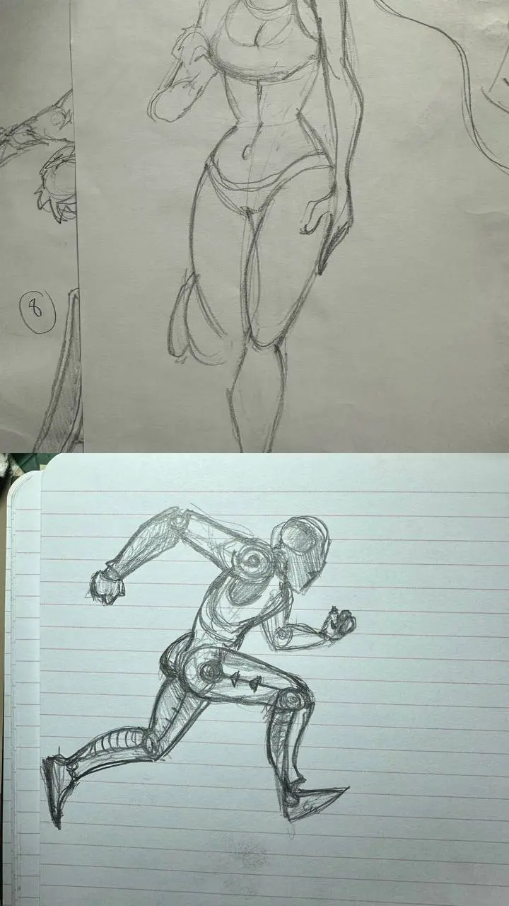 🩰 Старые анатомические наброски
Недавно нашла свои старые зарисовки анатомии. Листы, исписанные движением — мышцы, суставы, изгибы тела, позы в разных ритмах и состояниях | Сетка — социальная сеть от hh.ru