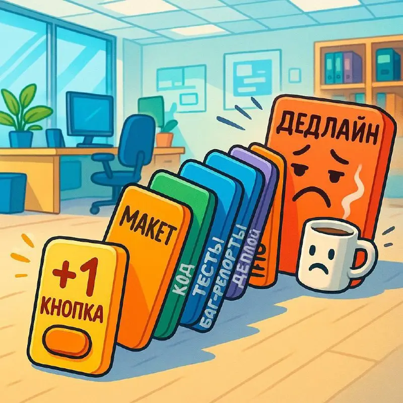 🔥 Как убедить заказчика, что “ещё кнопочка” тянет на целый спринт?
Классика жанра:
«А можно ещё одну кнопочку добавить? Она совсем маленькая!»
❗️ «Маленькая», как булыжник в ботинке: выглядит незаметн... | Сетка — социальная сеть от hh.ru