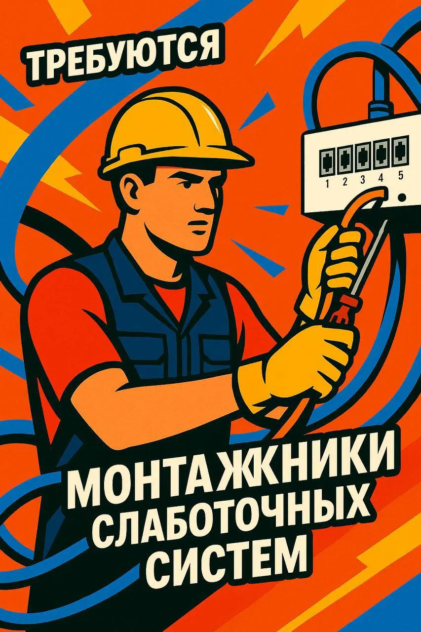 📢 Монтажники слаботочных систем (Москва)
🏗 Объекты: жилищное и промышленное строительство
💡 Задачи: монтаж систем безопасности, связи, ИТ и пожарной сигнализации
🔧 Обязанности:
• Прокладка и подключен... | Сетка — социальная сеть от hh.ru