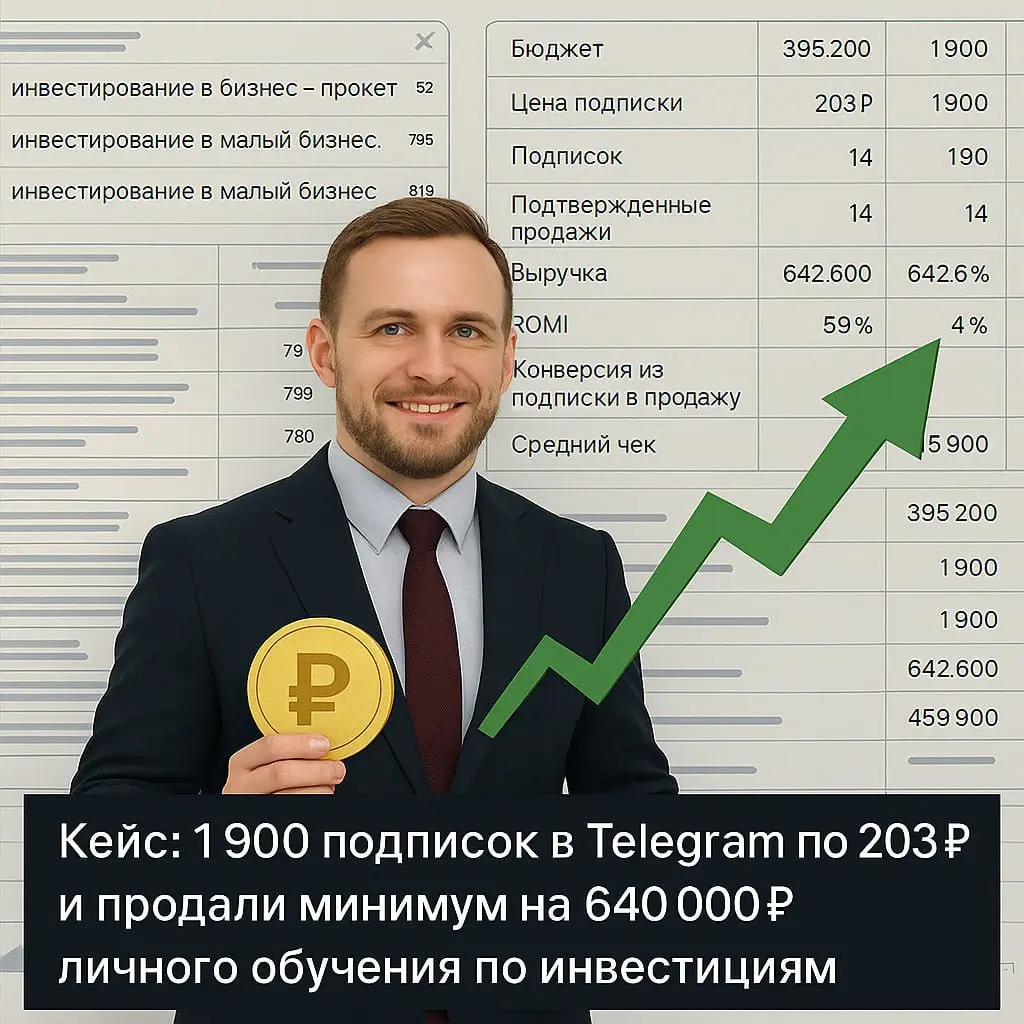 💵 Кейс: как мы набрали 1,9 тыс. подписок в Telegram по 203 ₽ и продали минимум на 640 тыс | Сетка — социальная сеть от hh.ru
