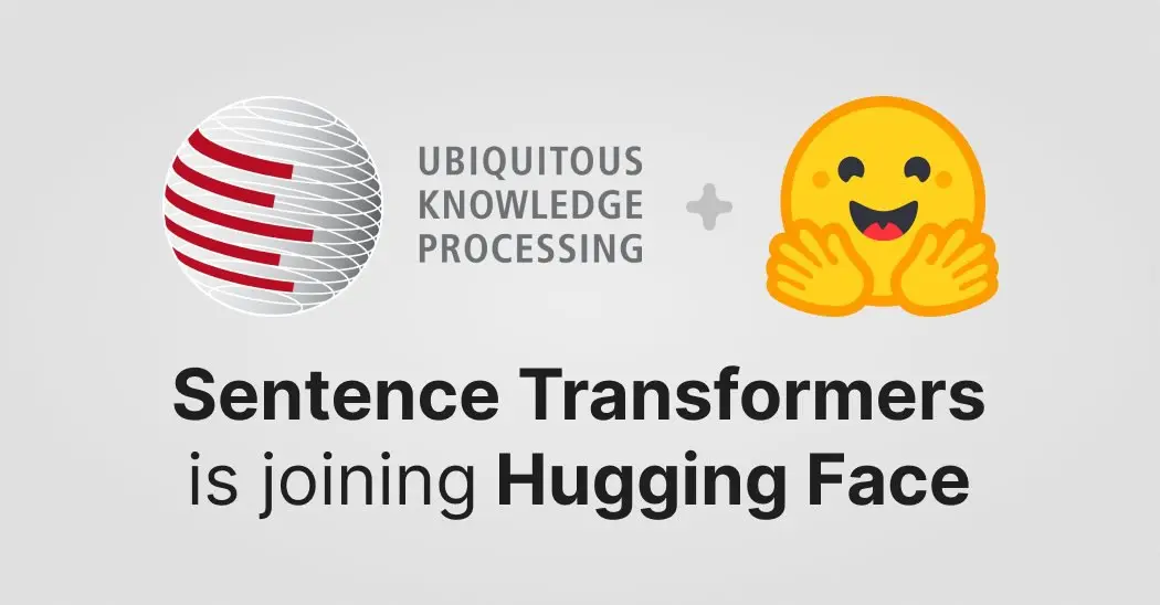 🧠 Sentence Transformers переходит в Hugging Face
Библиотека Sentence Transformers официально становится частью экосистемы Hugging Face | Сетка — социальная сеть от hh.ru