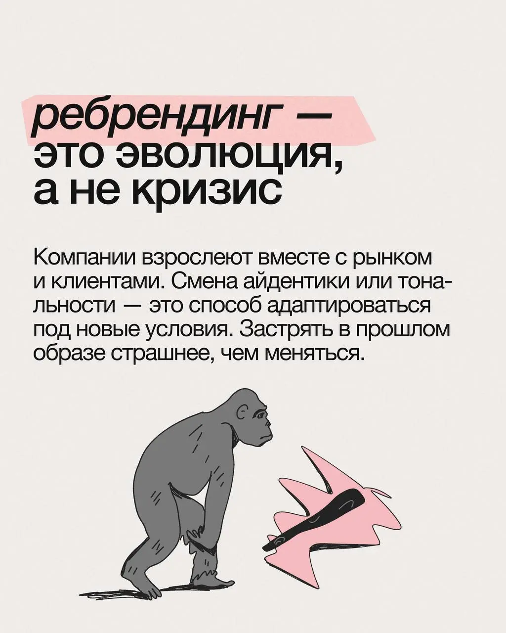 😎Ребрендинг — это не «поменять логотип», а стратегический шаг, который помогает бизнесу оставаться живым и конкурентоспособным | Сетка — социальная сеть от hh.ru