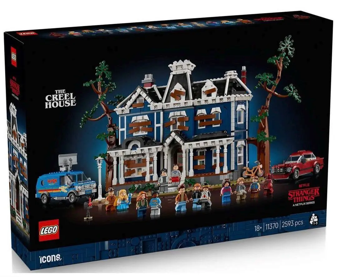У Lego выйдет МЕГА-набор по Очень странным делам. Внутри дом Векны, 13 фигурок героев и две машины — фургон и трак. Сет на 2593 детали обойдется в 300 долларов (24,4 тысячи рублей) | Сетка — социальная сеть от hh.ru