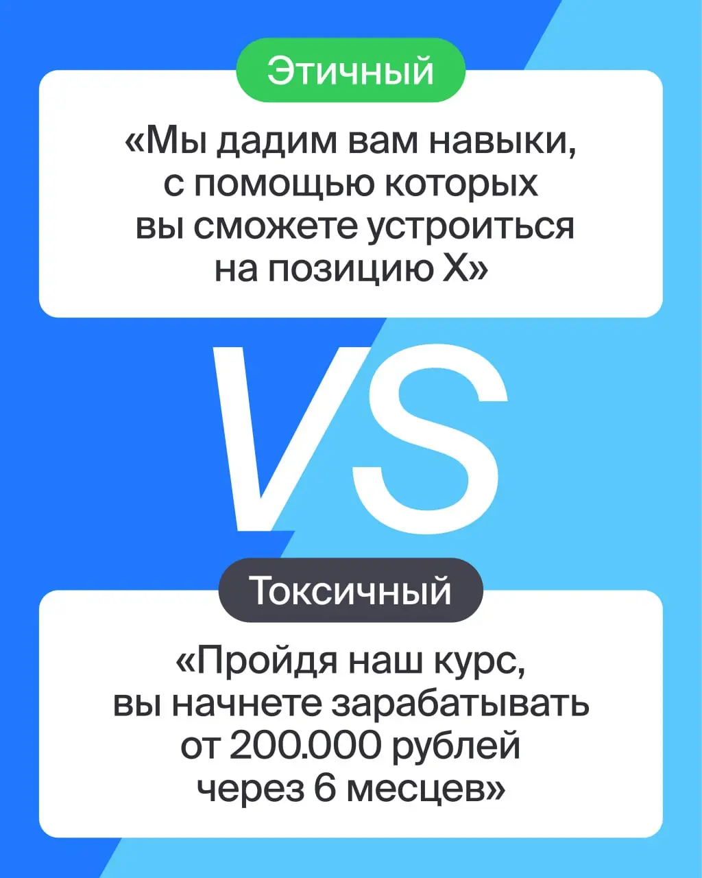 🔵 Как проверить компанию через зеркало маркетинга?
Знает эксперт Эйч Евгений Черданцев, Growth Advisor в Skyeng
Чек на этику компании важно делать потому, что общение с клиентами, отзывы — да и вообще... | Сетка — социальная сеть от hh.ru