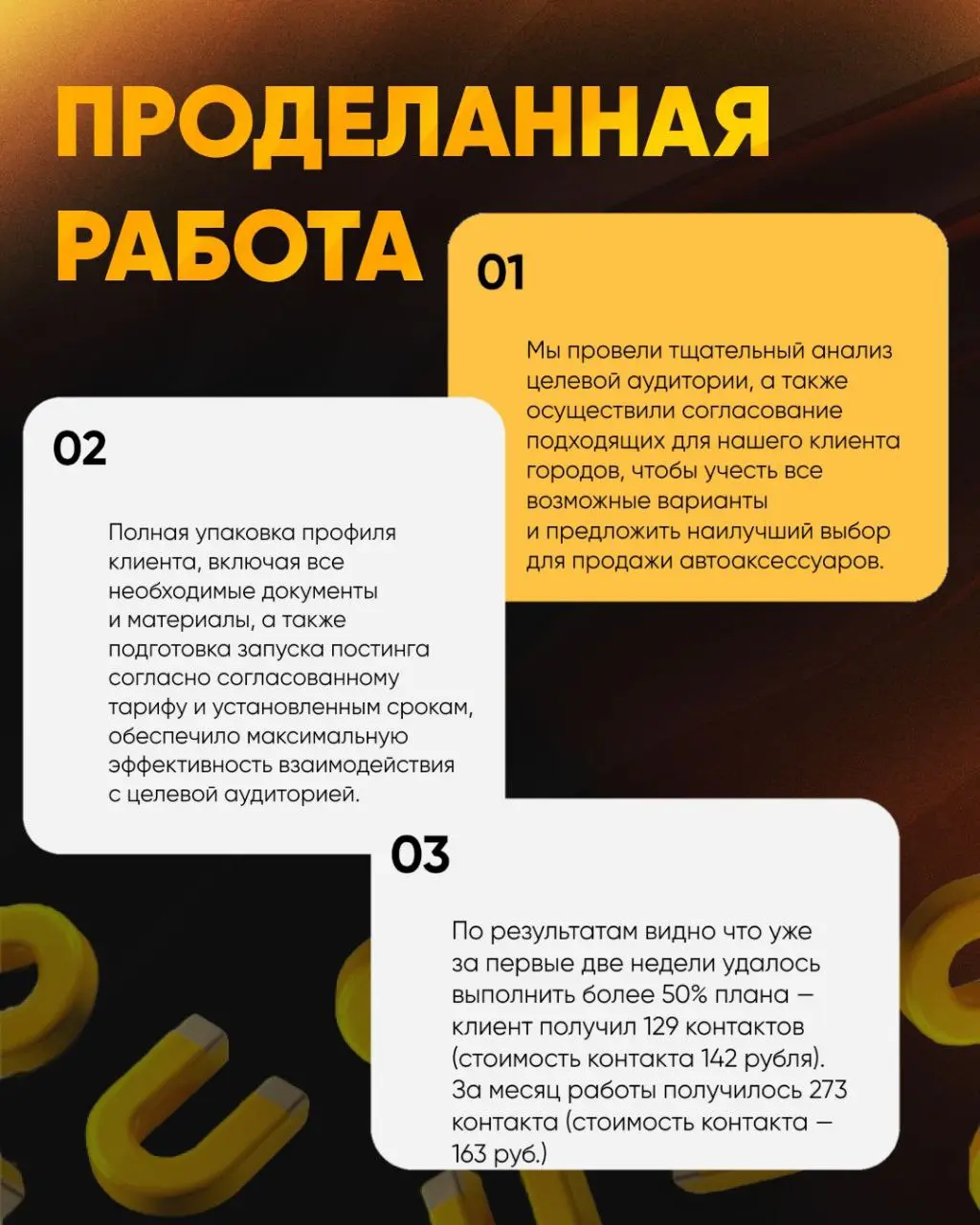 🔘🔘🔘🔘
Кейсы лучше всего показывают результаты нашей работы!
Как сделать из Авито основной трафик канал в нише автоаксессуаров и автозапчастей— расскажу в этом кейсе!
Как нам удалось добиться на Авито:
... | Сетка — социальная сеть от hh.ru